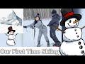 OUR FIRST TIME SKIING || BRECKENRIDGE SKI RESORT COLORADO || SHANZI AND NINO