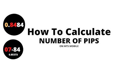 [Forex Tutorial] How To Calculate Number of Pips (on mt5 mobile)