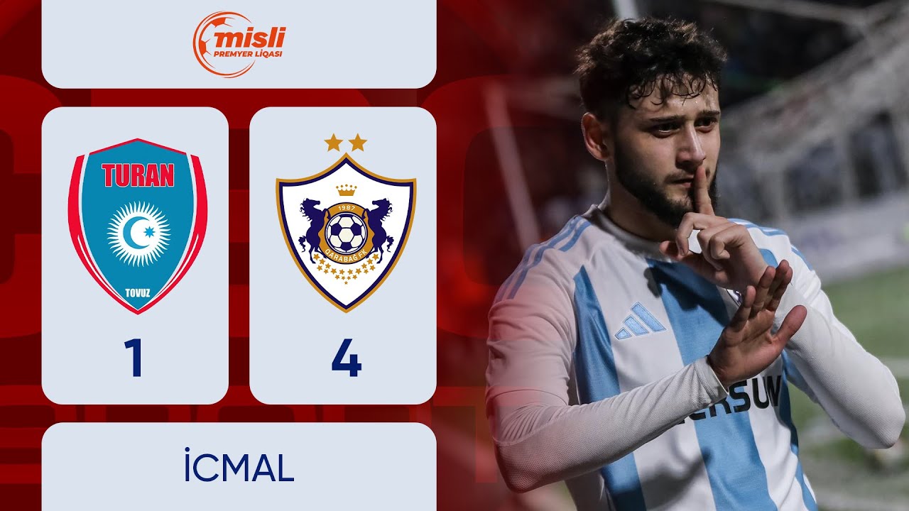 Turan Tovuz 1:4 Qarabağ | Misli Premyer Liqası, 28-ci tur | İCMAL