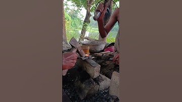 Traditional Blacksmith Nail Making Demonstration