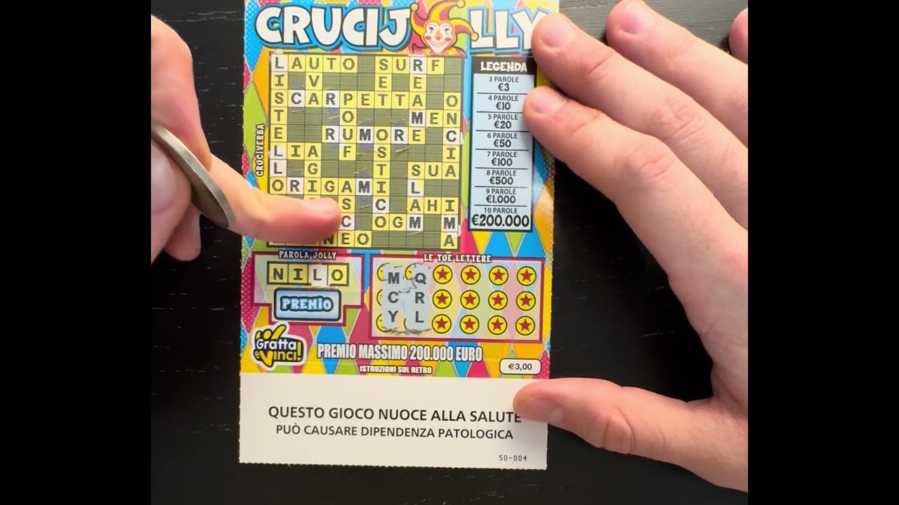 #grattaevinci 🍀💶 AVANTI CON I CRUCIJOLLY💶🍀