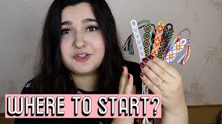 HOW TO START MAKING BRACELETS [CC] || Friendship Bracelets