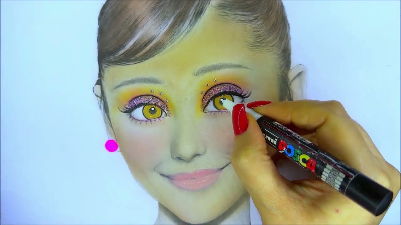 Puttin Some Glitter Eyeshadow On Ariana Grande Makeup Face Chart