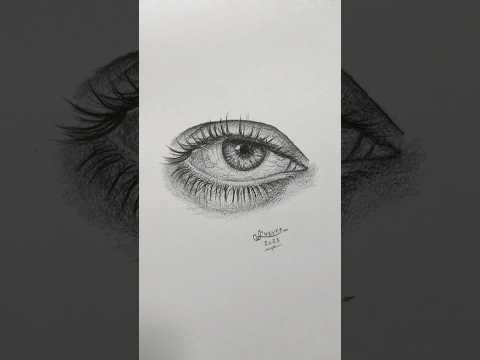 الطريقة الصحيحة لرسم العين بالرصاص
