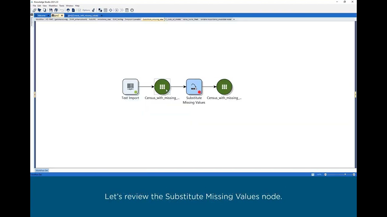 Substitute Missing Values in Altair® Knowledge Studio®