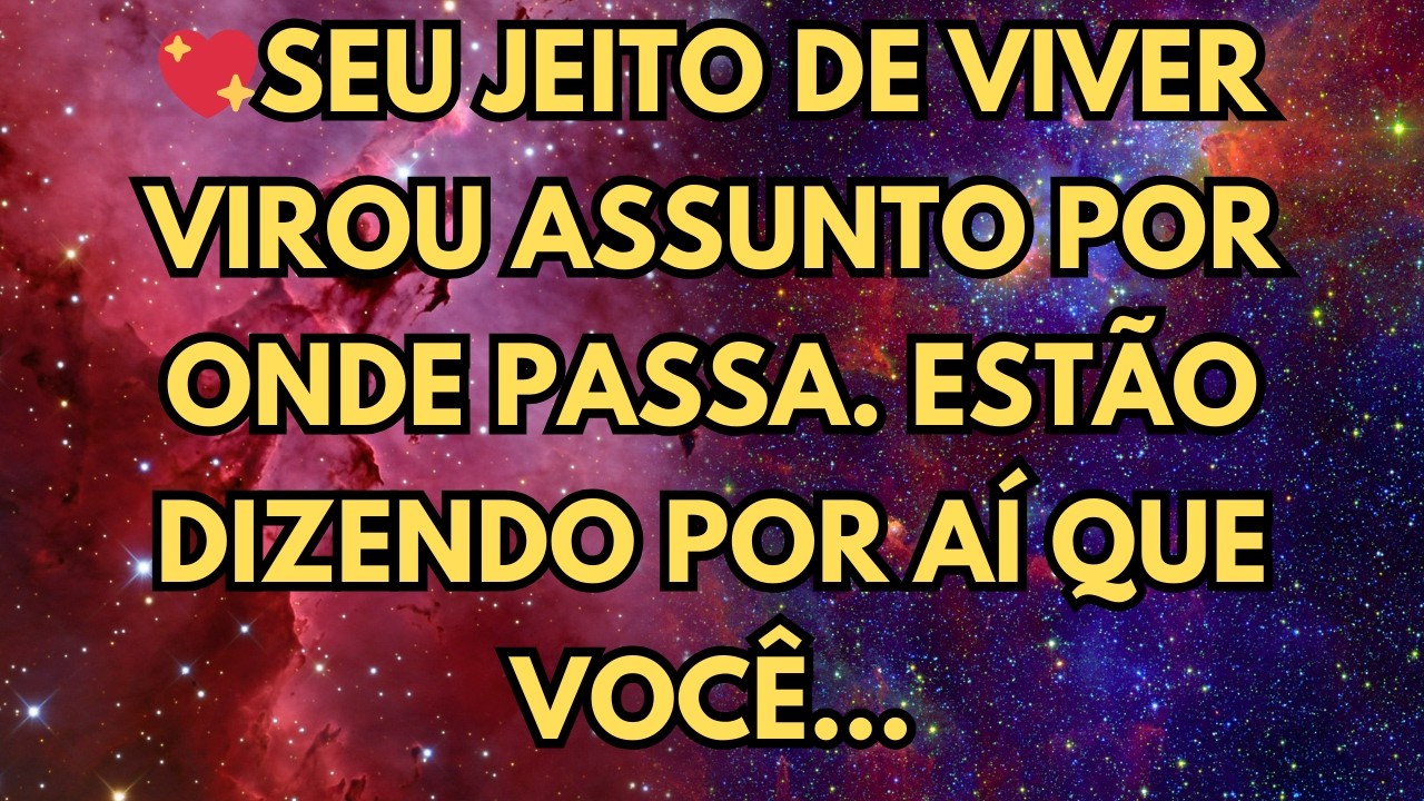 SEU MODO DE VIVER VIROU ASSUNTO EM TODO LUGAR, DIZEM QUE VOCÊ    ‐