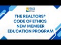 The space coast association of realtors code of ethics new member education program