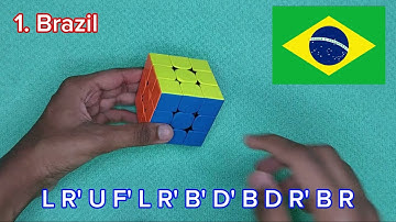 How to make flags of 100 countries on a rubik