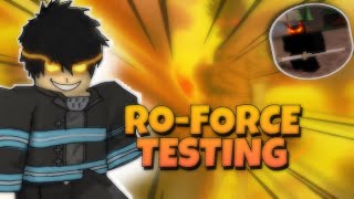 TESTING THE NEW FIRE FORCE GAME IN ROBLOX! (Ro-Force)