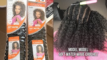 MODEL MODEL GLANCE SOFT WATER  - WATER WAVE CROCHET BRAIDS