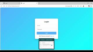 Login and Signup page with firebase integration