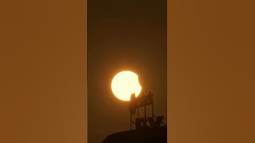 Partial Solar Eclipse 2022 - Watch The Entire Event In Slow Motion!