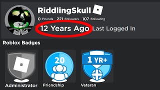 this ADMIN hasnt logged on in 12 YEARS... (Roblox)