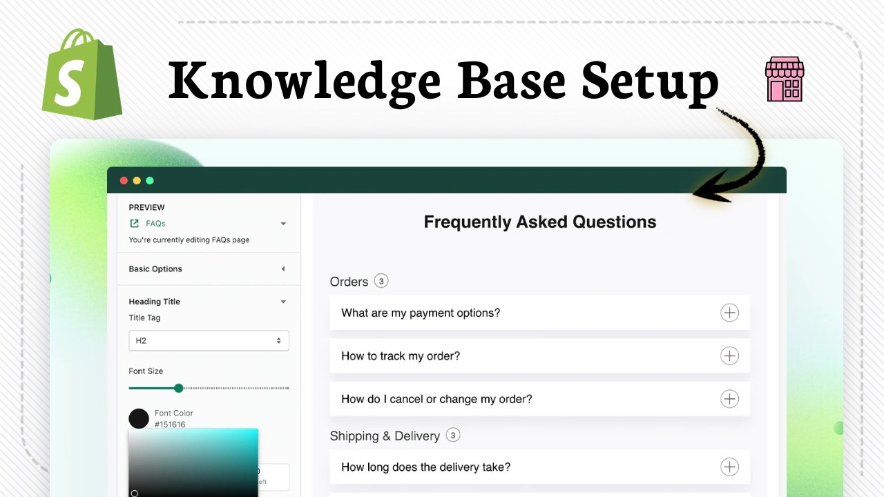 How to install Shopify Knowledge Base (Customer Support) - YouTube