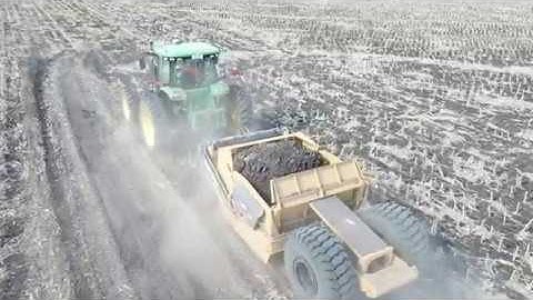 140XL2-LGP Dolly Wheel Scraper & John Deere 730R