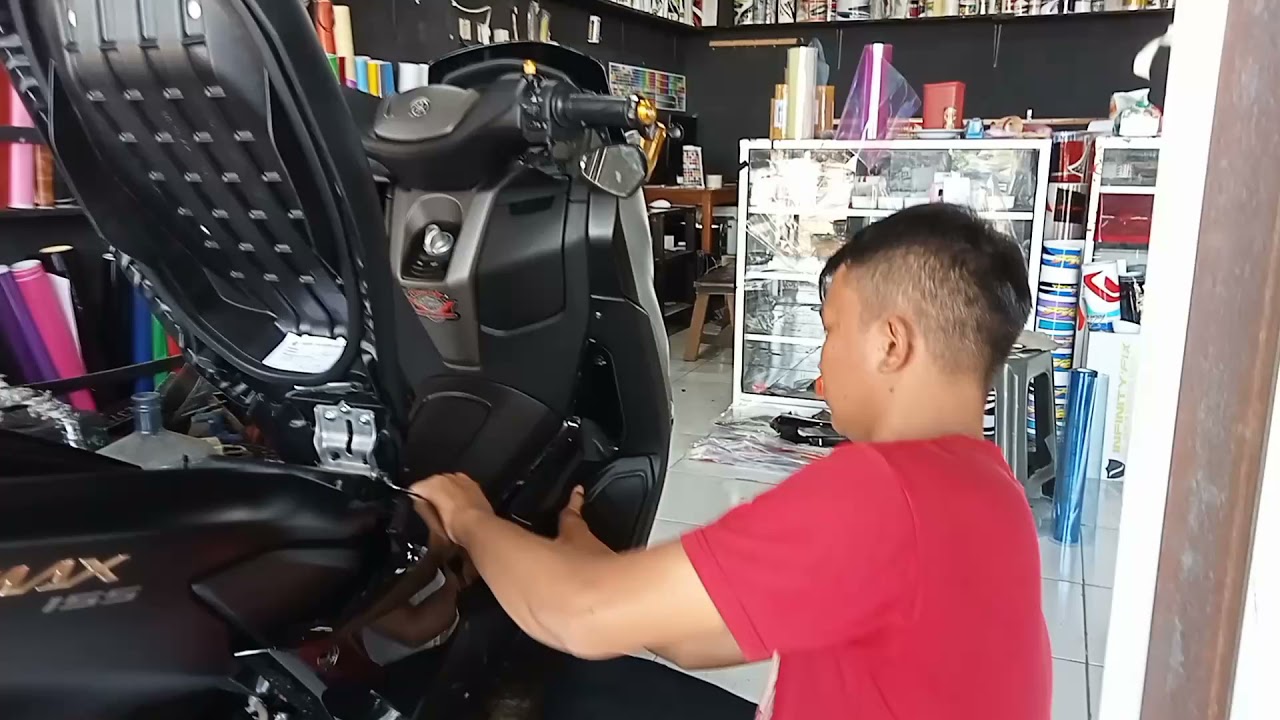 Pasang scotlet ping satin motor All New Yamaha Nmax