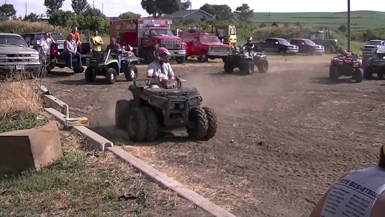 ATV Mud Drag at Ida County Iowa Fair 2013 YouTube