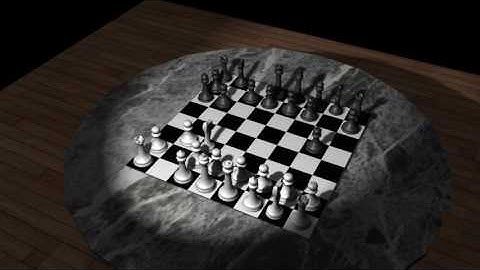 3D Chess Set Flythrough - Maya