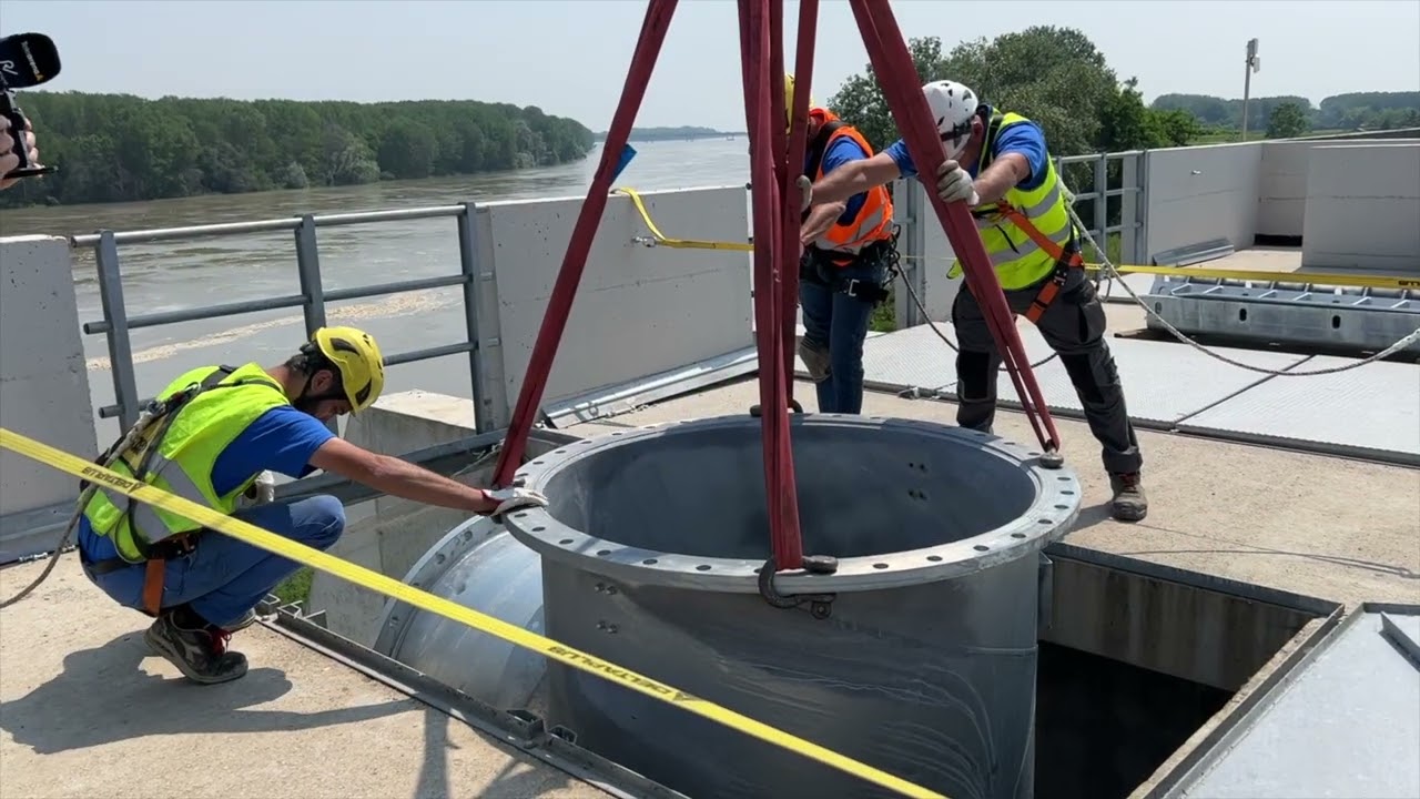 La realizzazione dell'impianto idrovoro Acque Alte