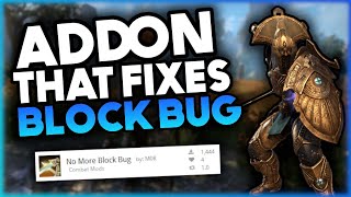 🛠️ Addon That Fixes Block Bug | Elder Scrolls Online - Firesong