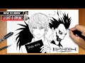 How To Draw Light And Ryuk From Death Note 