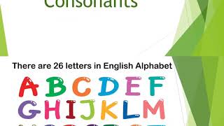 K.G PPT  on Vowels and Consonants