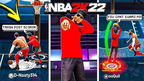 I got extremely TOXIC vs a POST SCORER on the 1v1 court on NBA 2K22! BEST BUILD & JUMPSHOT NBA 2K22
