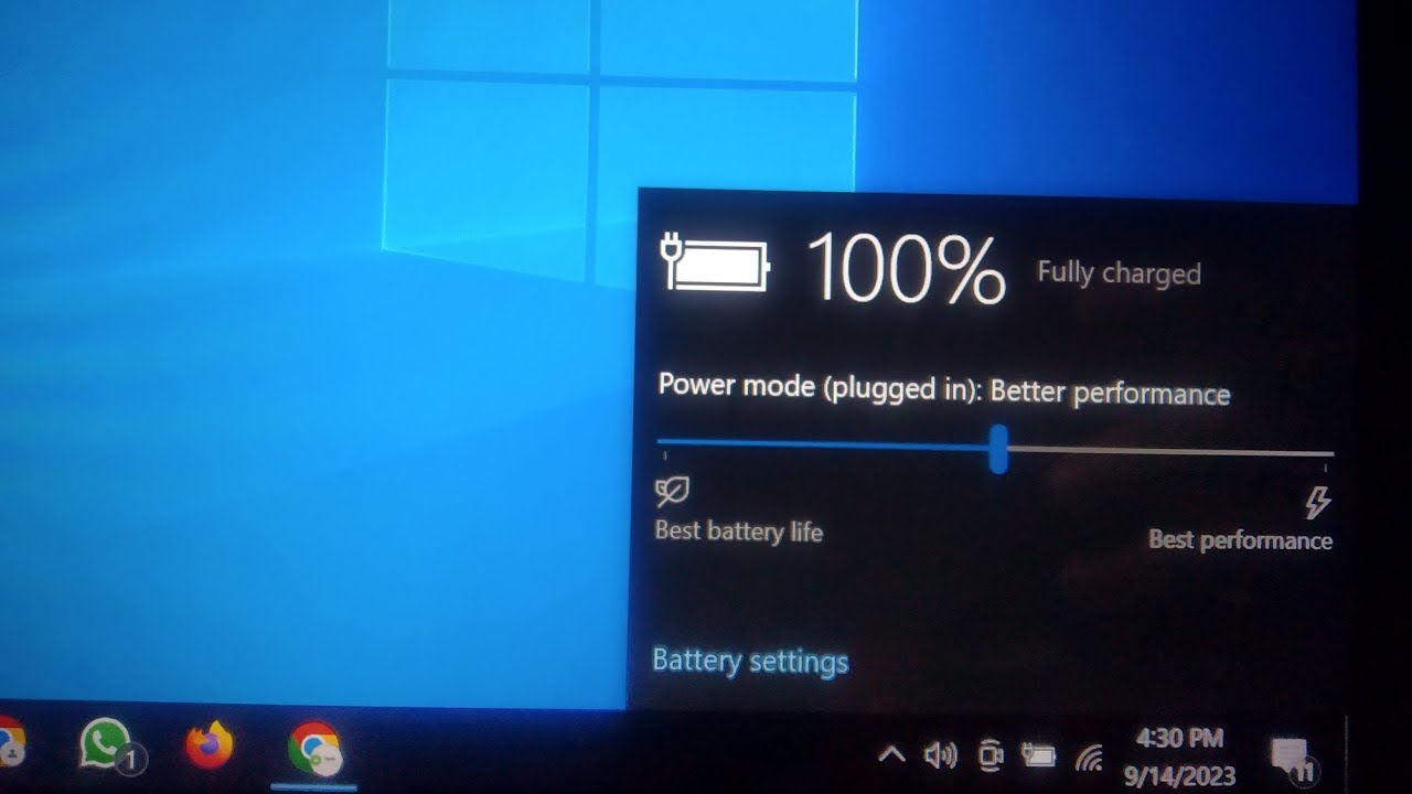 How To Change Battery Performance on Laptop - YouTube