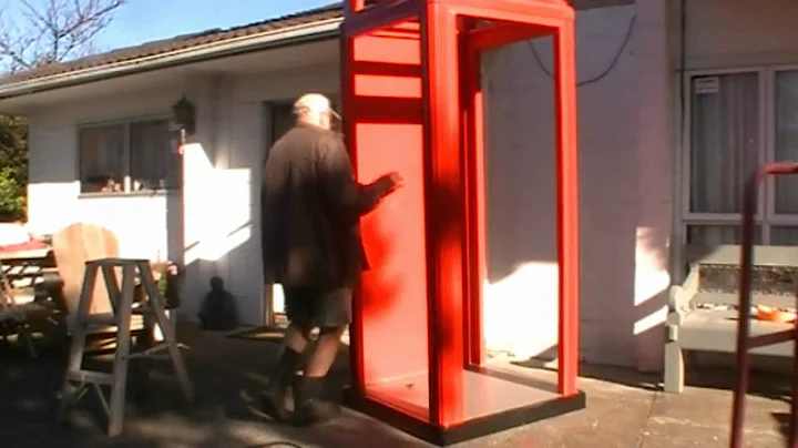 Assembling our red telephone booth