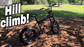 Luna Eclipse Folding E-Bike Hill Climb Test 