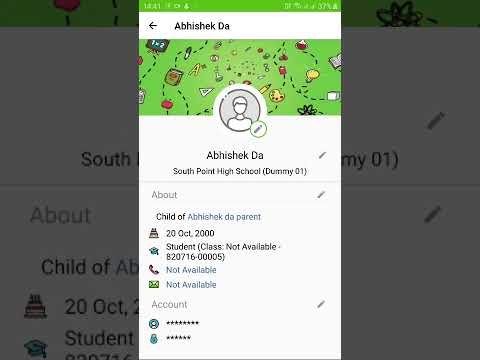 How Parents Can Upload Profile Pictures of Self and Student.