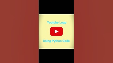 Youtube Logo using Python Code l #shorts #programming  #short #python