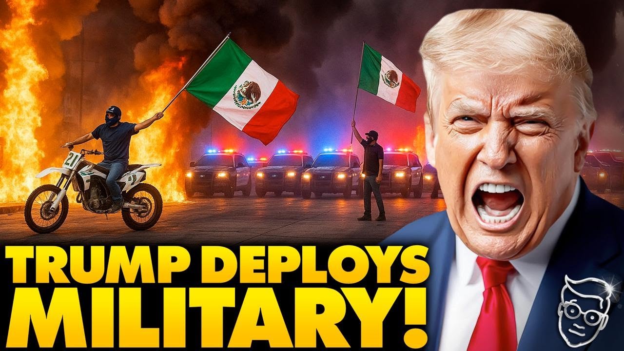INSURRECTION: Trump Vows To CRUSH Mexican-Flag Waving Mob Torching Los Angeles Sends in The Military