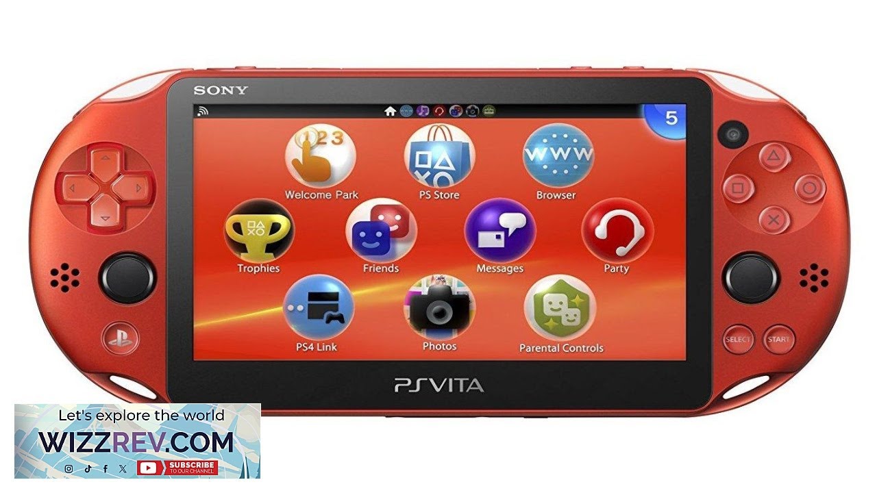 Sony PlayStation Vita 2000 Wi Fi Metallic Red (Japan Import Aqua Blue 1024