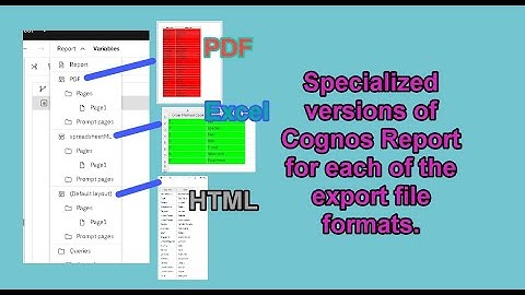 630 Conditional Layouts in Cognos Reports