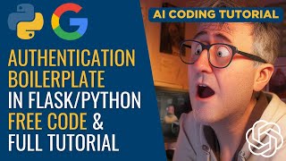Create a simple authentication flow for Flask/Python, including Google login.
