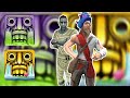 Barry Bones Mummy And Francisco Montoya Castaway Spooky Summit And Enchanted Place Temple Run 2