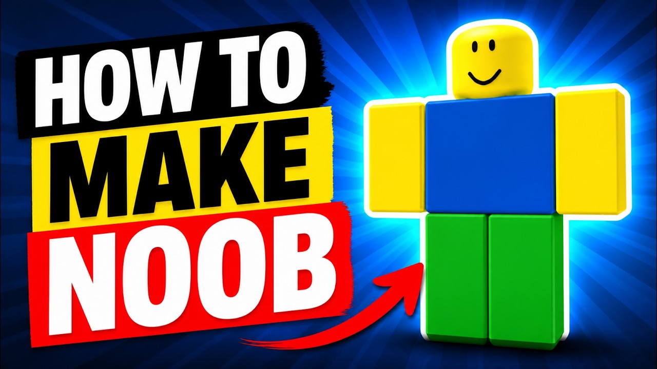 Noob R How to Make the Classic Roblox Noob Avatar (Step-by-Step) - YouTube
