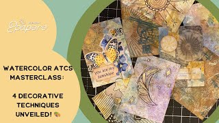 Unlock Your Creativity: Watercolor ATCs Unleashed! 4 Stunning Decorating Techniques | Junk Journal