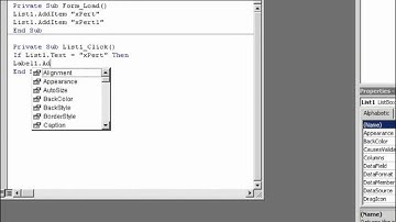 Visual Basic 6.0 (ListBox Controls a Label)