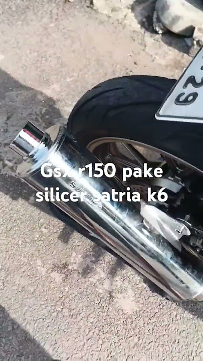 gsx r150 pakai knalpot satria FU k6 #gsxr150 #knalpotoriginal #satriafu #gsx150r #gsx