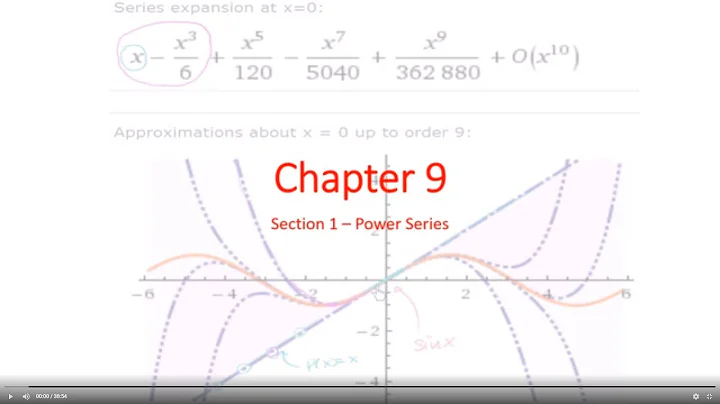 Calculus 9.1 - Power Series
