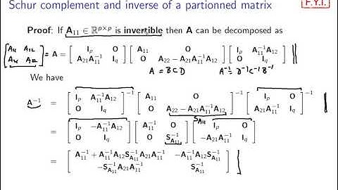 Linear algebra and applications: video 14 Matrix inversion lemma