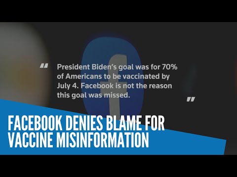 Facebook denies blame for vaccine misinformation