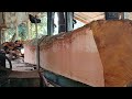 Incredible Giant Mahogany Wood Cutting for Premium Custom Boards