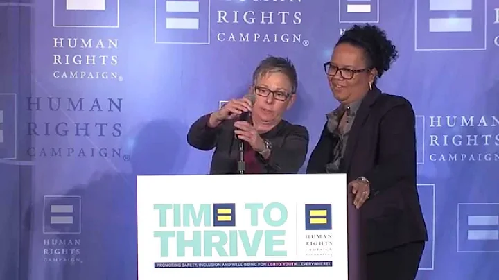 Ellen Kahn and Yvette Jackson at the 2015 HRC Foun...
