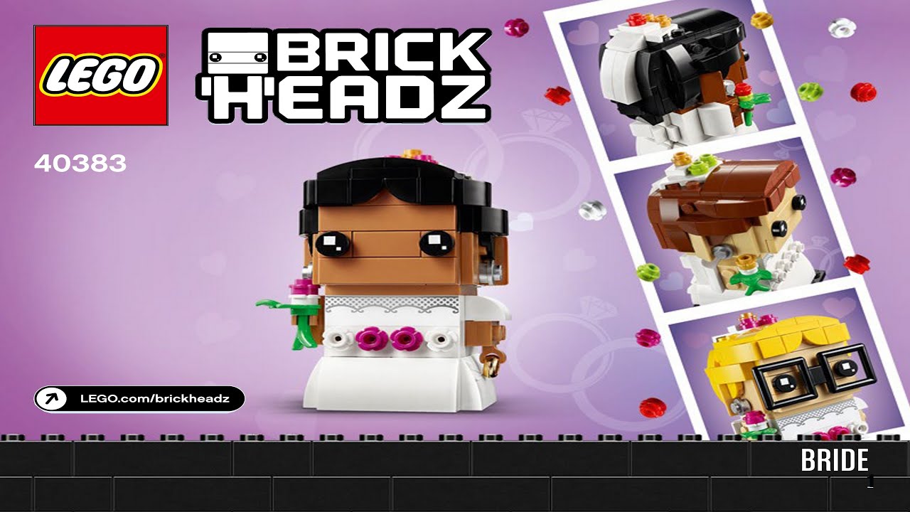 💥 LEGO instructions 💥 BrickHeadz 💥 40383 💥 Wedding Bride 💥
