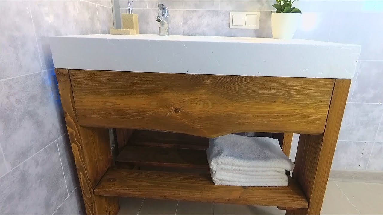 Diy Modern Bathroom Vanity Youtube