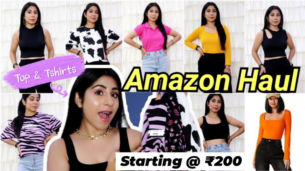 Amazon Trendy Tops haul Under 500 