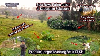 WOOW SERAM TAPI SERU..!! MANCING BELUT DI SPOT RAWA DAN BALONG YANG PENUH MISTERI